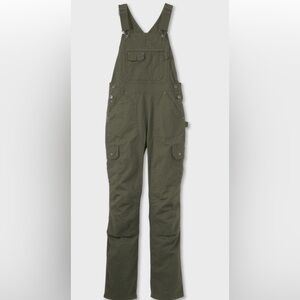 Women's DuluthFlex Fire Hose Bib Overalls -  Vintage Olive